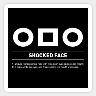 Funny Korean Slang Shocked Face Magnet